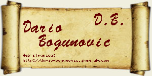 Dario Bogunović vizit kartica